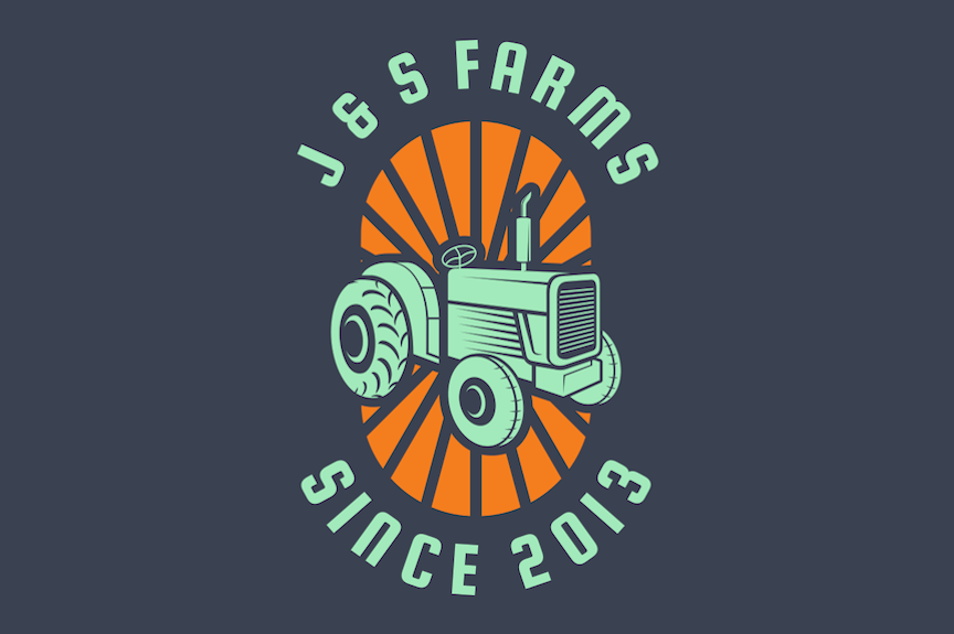 J & S Farms Logo 6 x 4